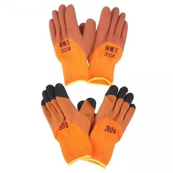 1 пара рабочих перчаток для полиуретанового покрытия ладони, защитные перчатки из нитрила, профессиональные поставщики безопасности, утолщенные и теплые