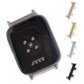 1 пара разъемов для ремешка для часов, сменный простой в установке, нержавеющий мини-адаптер для ремешка для смарт-часов для часов OPPO 46mm чёрный