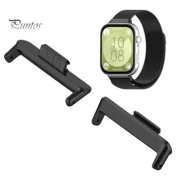 1 пара разъемов для ремешков для часов Huawei Watch Fit 3, металлический адаптер для браслета диаметром 20 мм, легко подключаются сменные браслеты, аксессуары для часов серебряный