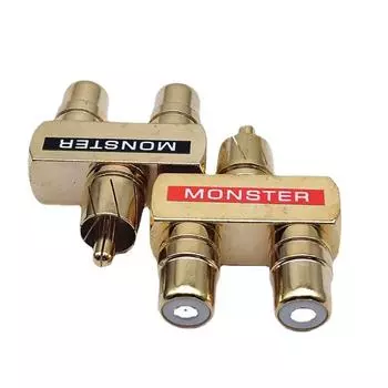 1 пара Rcaxmale штекер к 2Xrca гнездовым разъемам отличные аудио терминалы