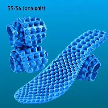 1 пара рефлексологических массажеров для ног, массажные стельки, обувные подушечки для массажа ног 35-36