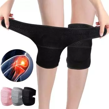 1 пара регулируемых наколенников, противоскользящая мягкая губка, наколенник, дышащая гибкая эластичная поддержка колена для катания на коньках M серый