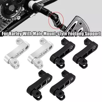 1 пара регулируемых подножек для пассажира мотоцикла, комплект для крепления, подножки для шоссе, крепление для подножек, удлинители для Harley