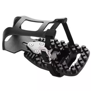 1 пара регулируемых велосипедных зажимов для ног, адаптеры для педалей для велотренажеров в помещении, совместимые с педалями велосипеда Peloton