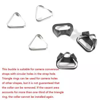 1 пара ремешков для фотоаппаратов с треугольным разъемным кольцом и крючком для зеркальной камеры