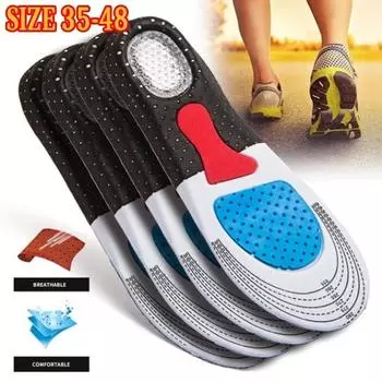 1 пара стелек с силиконовой подошвой для обуви, сетчатые, дезодорирующие, дышащие, стельки для бега для ног, мужские и женские 40-46(1pairs)