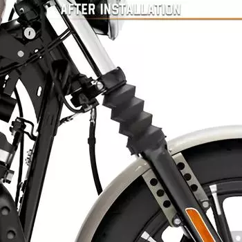 1 пара резиновых гетр с вилкой для мотоцикла, сапоги 39 мм, передняя вилка для мотоцикла, амортизаторы, пылезащитный чехол, черный