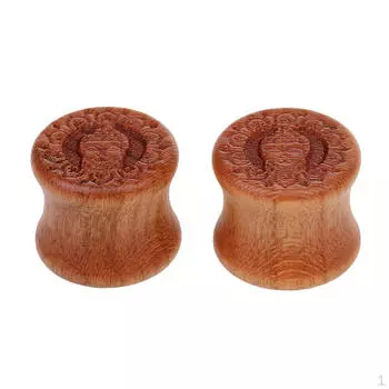 1 пара резных беруш для туннелей, расширитель 14 мм