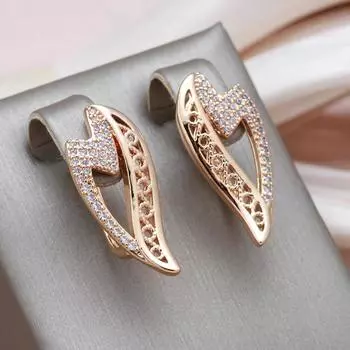 1 пара роскошных золотых серег с крыльями ангела для женщин с кубическим цирконием, свадебные ювелирные изделия с твердым покрытием, винтажные серьги золотой
