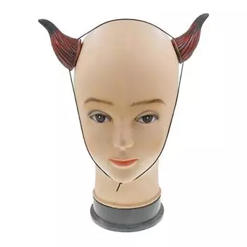 1 пара рожков для Хэллоуина, украшения для вечеринок в виде быка, головной убор для косплея, резиновые забавные аксессуары для волос