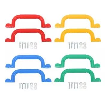 1 пара ручек для детской площадки, профессиональные универсальные противоскользящие прочные большие безопасные ручки для Red