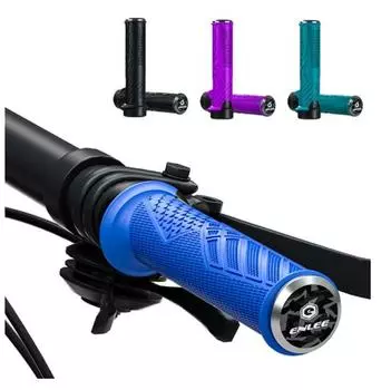 1 пара ручек для горного велосипеда, противоскользящая крышка, универсальная запираемая резиновая ручка, аксессуары для верховой езды, ручки для руля велосипеда чёрный