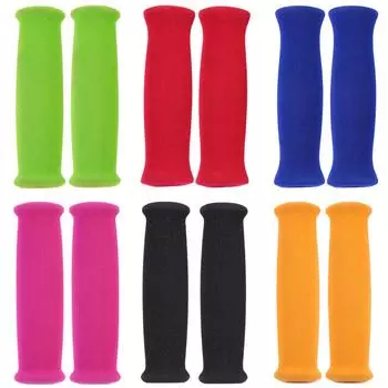 1 пара ручек для руля велосипеда из мягкой пены и губки для горного велосипеда, НОВЫЕ чёрный