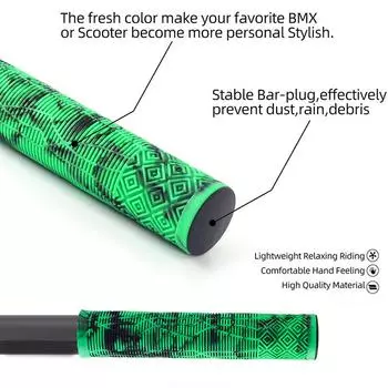 1 пара ручек для руля велосипеда, мягкие ручки с длинным воротом, резиновые ручки для руля 22,2 мм, трехколесного велосипеда, колесного кресла, горного велосипеда оранжевый