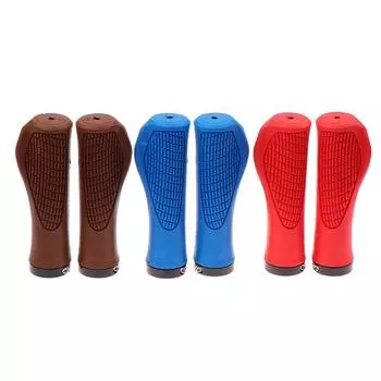 1 пара ручек для руля велосипеда, мягкие ручки с длинным воротом, резиновые ручки для руля 22,2 мм, трехколесного велосипеда, колесного кресла, горного велосипеда чёрный