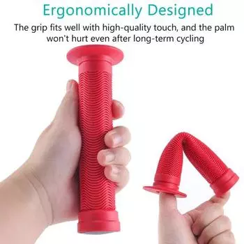 1 пара ручек на руль велосипеда, нескользящая резина, универсальная, для горного велосипеда, шоссейного, сменная накладка на ручку, аксессуары для велосипеда чёрный
