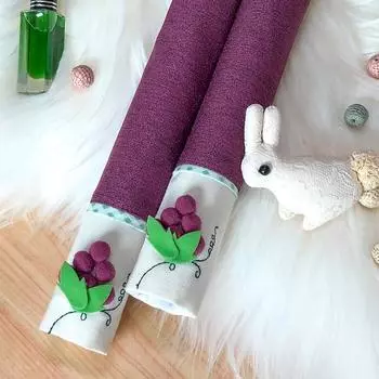 1 пара ручек, противоскользящие защитные перчатки, крышка дверной ручки холодильника, кухонный прибор, домашний декор Purple grape