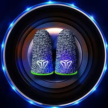 1 пара рукавов для пальцев для PUBG, дышащий, защищенный от пота чехол для пальцев (зеленый)