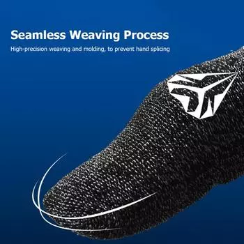 1 пара рукавов для пальцев для PUBG, дышащий, защищенный от пота чехол для пальцев (зеленый)