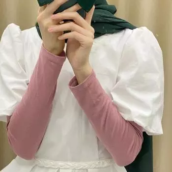 1 пара рукавов унисекс из ледяного шелка Тонкие анти-УФ-защита от солнца Сплошной цвет Быстросохнущие Дышащие Высокая эластичность Противоскользящие Велоспорт Рыбалка на открытом воздухе