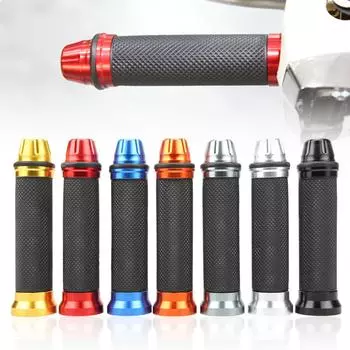 1 пара рукояток для мотоцикла 22 мм 24 мм универсальная рукоятка для руля мотоцикла Yamaha Honda Kawasaki Mountain Cycle Handle Rubber Grip чёрный