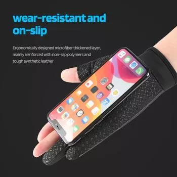 1 пара рыболовных перчаток с 3 вырезами, весна-лето, UPF 50 + защита от ультрафиолета, дышащие, противоскользящие, быстросохнущие, мужские велосипедные перчатки, аксессуары для рыбалки зелёный