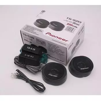 1 пара S20 автомобильный твитер с высоким разрешением, аудио модифицированный динамик для передней двери, автозапчасти для твитера чёрный