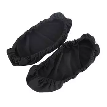 1 пара съемных чехлов для подлокотников стульев, эластичный защитный чехол для офисного кресла, черный цвет