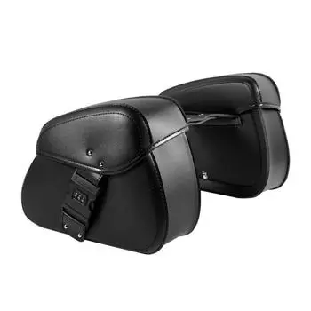 1 пара с паролем/одинарным замком, боковые сумки для мотоцикла, модифицированная сумка для езды на мотоцикле, подвесная сумка для багажа из искусственной кожи Single Snap Lock