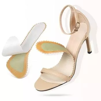 1 пара самоклеящихся стельок, нескользящие, дышащие, противоскользящие, мягкие и удобные для защиты ног, латексные семиточечные массажные стельки для лета розовый