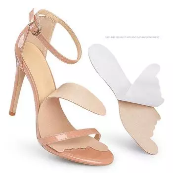 1 пара самоклеящихся женских сандалий, стелек, дышащих и впитывающих пот, на высоком каблуке, нескользящие наклейки, семиточечные подушечки 36