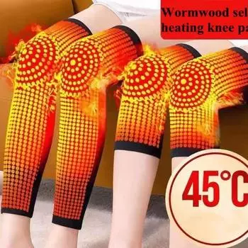 1 пара самонагревающихся наколенников, турмалиновый наколенник, теплый для артрита, облегчения боли в суставах, восстановления после травм, массажер для колена