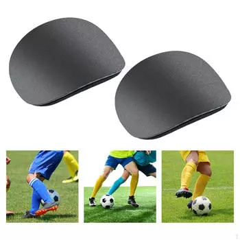 1 пара щитков для мини-футбола, футбольные тренировочные щитки, маленькое снаряжение, защитная защита чёрный