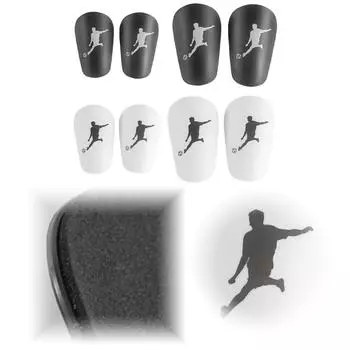 1 пара щитков для мини-футбола, износостойкие, амортизирующие, защитные щитки для ног BLACK xs