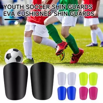 1 пара щитков для мини-футбола, противоскользящие для детей, подростков, взрослых, футболистов, миниатюрные накладки на голень, защитные приспособления для футбольных игр, защитное оборудование M белый