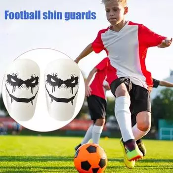 1 пара щитков для мини-футбола, противоскользящие защитные щитки для детей, подростков, взрослых, миниатюрные накладки на голени, футбольные игры, защитное оборудование S разноцветный
