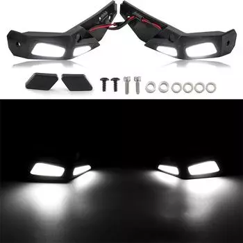 1 пара щитков для рук со светодиодными фонарями для Can Am Ryker 600 900 Sport & Rally Edition, комплект щитков для рук и светодиодный фонарь one size чёрный