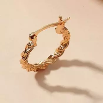 1 пара серьги-кольца с пряжкой для ушей, женские плетеные круглые серьги в стиле ретро