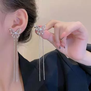 1 пара серег-капель с геометрическим рисунком, преувеличенный темперамент, декоративные блестящие нарядные элегантные классические стразы