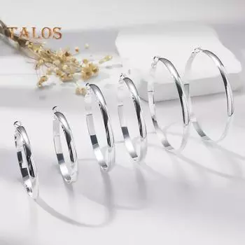 1 пара серег-кольцев, яркие блестящие геометрические дизайны, удобные круглые серьги, ювелирные изделия в подарок 3cm