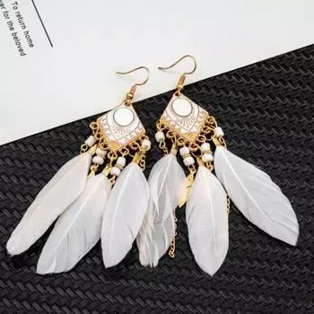 1 пара серег-крючков в богемном стиле, масляные капли, геометрический прямоугольный кулон, темпераментное украшение, элегантное искусственное украшение красный