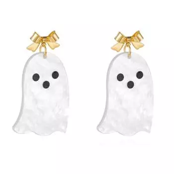 1 пара серег на Хэллоуин, серьги-подвески с тыквой, привидением, пауком, серьги-крючки для женщин, жуткие украшения D
