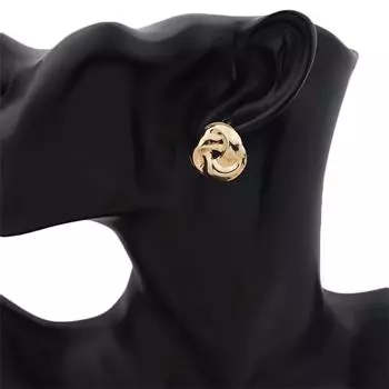 1 пара серег, золотые и серебряные серьги, украшения для тела, округлые серьги, серьги-гвоздики