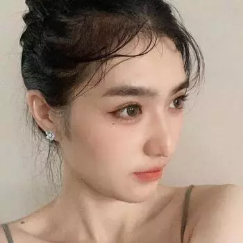 1 пара сережек-гвоздиков Advanced Sense Camellia Flower, минималистичные универсальные серьги 1Pair