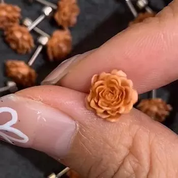 1 пара сережек-гвоздиков с камелиями Майяра для женщин и девочек, ювелирные украшения для вечеринки, подарок 1pair