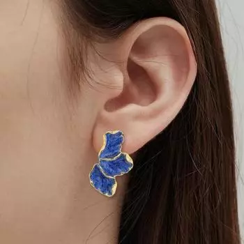 1 пара сережек-гвоздиков в виде кленового листа, женские серьги с гладкой поверхностью, легкие серьги-гвоздики, ювелирные изделия красный