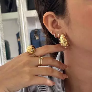 1 пара сережек из нержавеющей стали 316L с инкрустацией цирконом и жемчугом для женщин, пар, креативный дизайн, вечерние ювелирные изделия, подарочные аксессуары