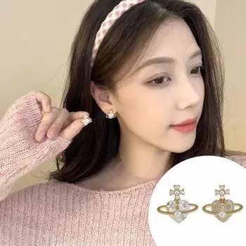 1 пара сережек изысканного дизайна, элегантные и уникальные стильные асимметричные серьги с планетой из искусственного жемчуга белый