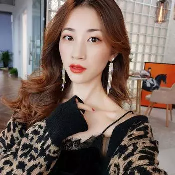 1 пара сережек-подвесок в стиле бохо с длинной кисточкой, преувеличенный темперамент, геометрический декоративный подарок для женщин серебряный