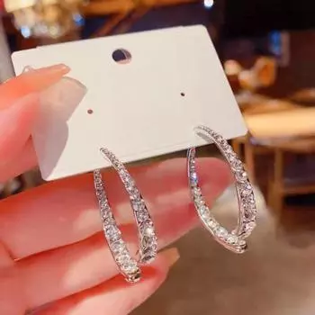 1 пара сережек с подвесками, изогнутые крестом ювелирные изделия, легкие сверкающие каффы для ушей золотистый